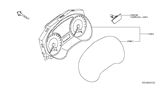 Diagram for 2016 Nissan Sentra Instrument Cluster - 24810-3YU9A