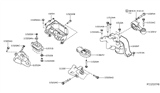 Diagram for 2018 Nissan Sentra Engine Mount - 11210-5UD0A