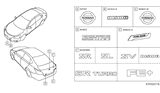 Diagram for 2017 Nissan Sentra Emblem - 84895-5UD0A