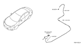 Diagram for 2019 Nissan Sentra Fuel Door Release Cable - 78822-3SG0A