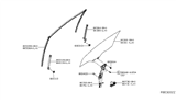 Diagram for 2019 Nissan Sentra Window Run - 80330-9AM0A