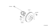 Diagram for Nissan Sentra Wheel Hub - 43202-9AM0A