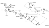 Diagram for 2019 Nissan Pathfinder Exhaust Pipe - 200A0-9KA0A