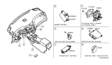 Diagram for Nissan Air Bag Control Module - 98820-3KA9A