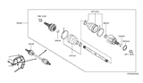 Diagram for 2018 Nissan Pathfinder CV Boot - C9741-3JA1A