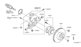 Diagram for 2016 Nissan Pathfinder Steering Knuckle - 43021-3JA0A