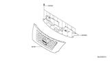 Diagram for 2020 Nissan Pathfinder Grille - 62310-8A40B