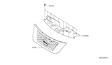 Diagram for 2019 Nissan Pathfinder Grille - 62310-8A40B