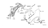 Diagram for 2015 Nissan Pathfinder Wheelhouse - 63840-3JA0A