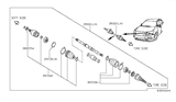 Diagram for 2019 Nissan Pathfinder Axle Shaft - 39101-3JA0D