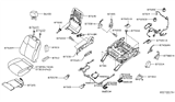 Diagram for Nissan Pathfinder Seat Cover - 87320-9PH1A
