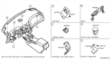 Diagram for 2018 Nissan Pathfinder Body Control Module - 284B1-9PM1A