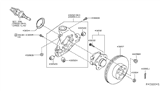 Diagram for 2013 Nissan Maxima Wheel Bearing - 43202-3JA0A