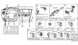 Diagram for 2016 Nissan Pathfinder Hazard Warning Switch - 25290-3KA0A