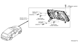 Diagram for 2019 Nissan Pathfinder Headlight - 26060-9PF1A