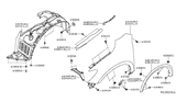 Diagram for 2018 Nissan Pathfinder Wheelhouse - 63841-9NB0A