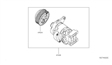 Diagram for 2016 Nissan Pathfinder A/C Compressor - 92600-9NB0D