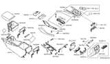 Diagram for 2014 Nissan Pathfinder Center Console Base - 96911-3KA0B