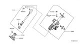 Diagram for Nissan Pathfinder Steering Shaft - 48080-3JA0A