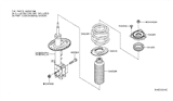 Diagram for Nissan Altima Coil Spring Insulator - 54320-3JA0A