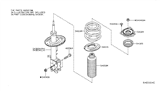 Diagram for Nissan Maxima Bump Stop - 54050-3JA0A