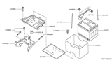 Diagram for 2016 Nissan Murano Battery Tray - 24428-3Z000