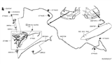 Diagram for 2020 Nissan Pathfinder Windshield Washer Nozzle - 28970-9NA0B