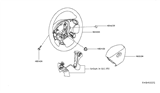 Diagram for 2019 Nissan Pathfinder Steering Wheel - 48430-9PJ2A