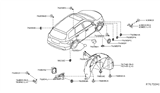 Diagram for Nissan Pathfinder Mud Flaps - 78810-3KR1B