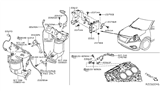 Diagram for 2013 Nissan Pathfinder Engine Control Module - 23710-3KA2A