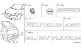 Diagram for 2018 Nissan Pathfinder Emblem - 84896-9PM0C