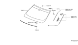 Diagram for Nissan Pathfinder Windshield - 72712-9NA0B