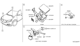 Diagram for 2019 Nissan Pathfinder License Plate - 28452-6KA1A