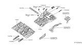 Diagram for Nissan Floor Pan - 74514-3JA0A