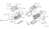 Diagram for 2016 Nissan Pathfinder Cylinder Head - 11040-6KA0A