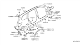 Diagram for 2014 Nissan Murano Body Mount Hole Plug - 01658-00673