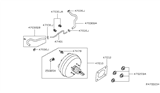 Diagram for Nissan Brake Booster Vacuum Hose - 47474-3JA0A