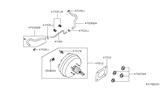 Diagram for 2018 Nissan Pathfinder Brake Booster - 47210-9NA0B