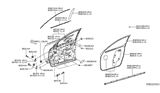 Diagram for Nissan Pathfinder Door Seal - 80838-3JA0B