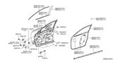 Diagram for 2020 Nissan Pathfinder Weather Strip - 80839-3JA0B