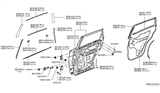 Diagram for Nissan Pathfinder Door Moldings - 82820-3KA0B