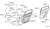 Diagram for 2017 Nissan Pathfinder Door Seal - 82830-3KA0D