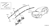 Diagram for 2017 Nissan Pathfinder Wiper Arm - 28881-3JA3A