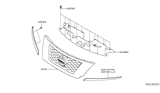 Diagram for 2015 Nissan Pathfinder Grille - 62310-3KA0A