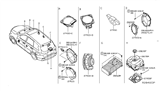 Diagram for Nissan Pathfinder Car Speakers - 28153-5CA2C