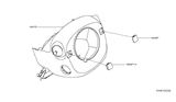 Diagram for 2020 Nissan Pathfinder Steering Column Cover - 48470-3KA0A
