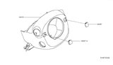 Diagram for 2017 Nissan Pathfinder Steering Column Cover - 48470-3KA0A