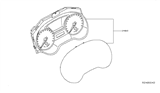 Diagram for 2019 Nissan Pathfinder Instrument Cluster - 24810-9PM0A