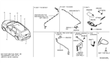 Diagram for 2018 Nissan Pathfinder Antenna - 28208-9NP0A