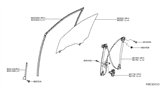 Diagram for 2014 Nissan Pathfinder Window Run - 80330-3KA0A